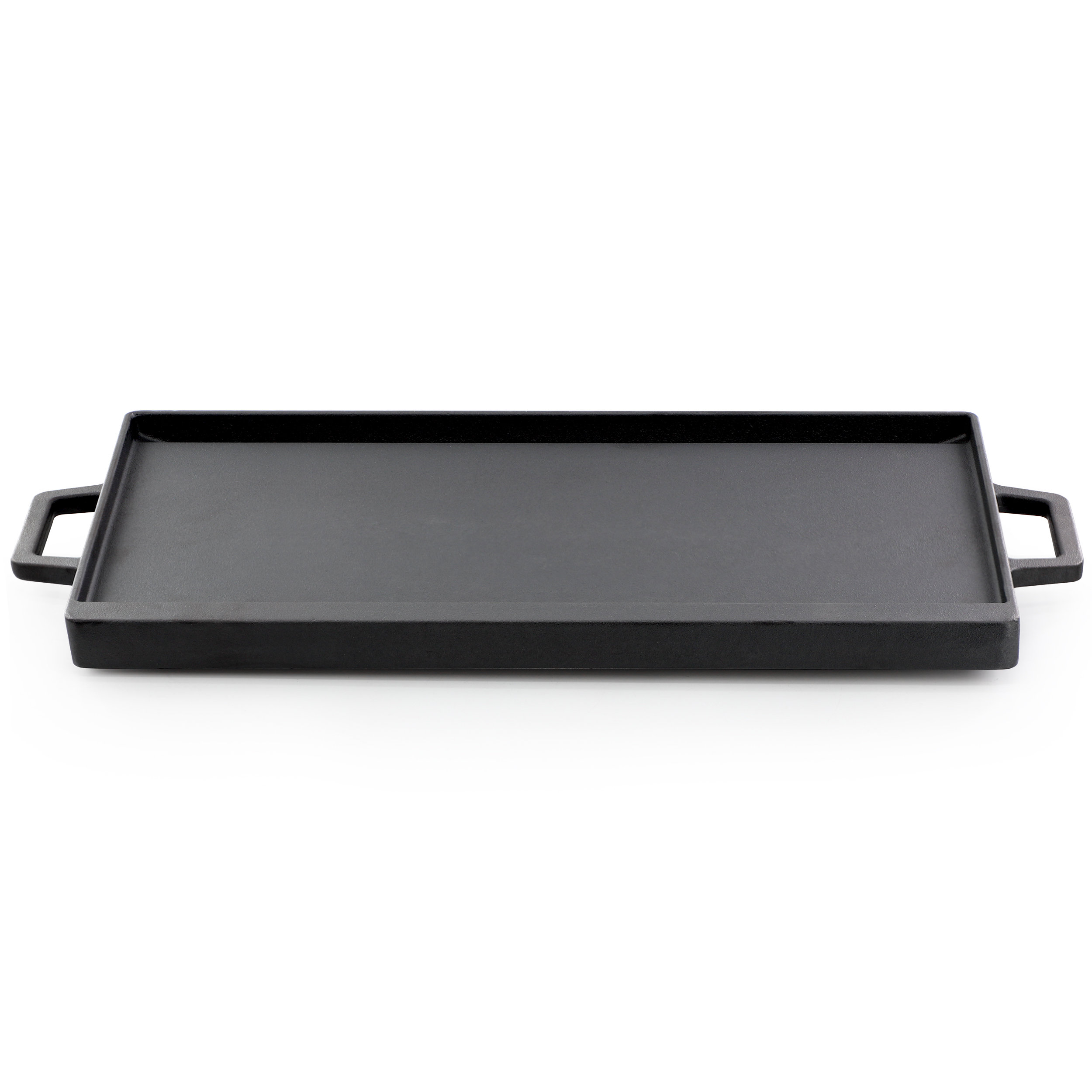 Martha Stewart 17 Inch Rectangular Preseasoned Cast Iron Reversible Griddle and Grill Pan Wayfair